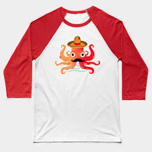 Senor Octopus Baseball T-Shirt